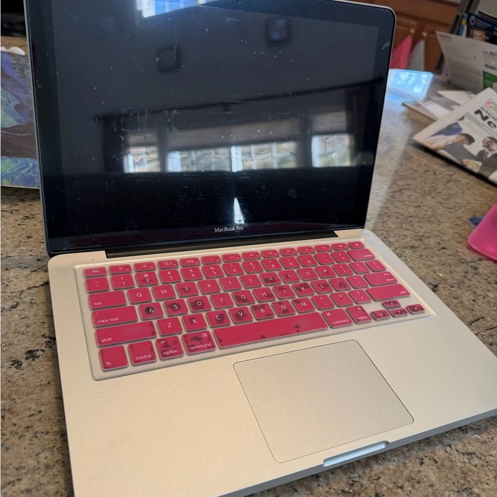 Apple macbook shown